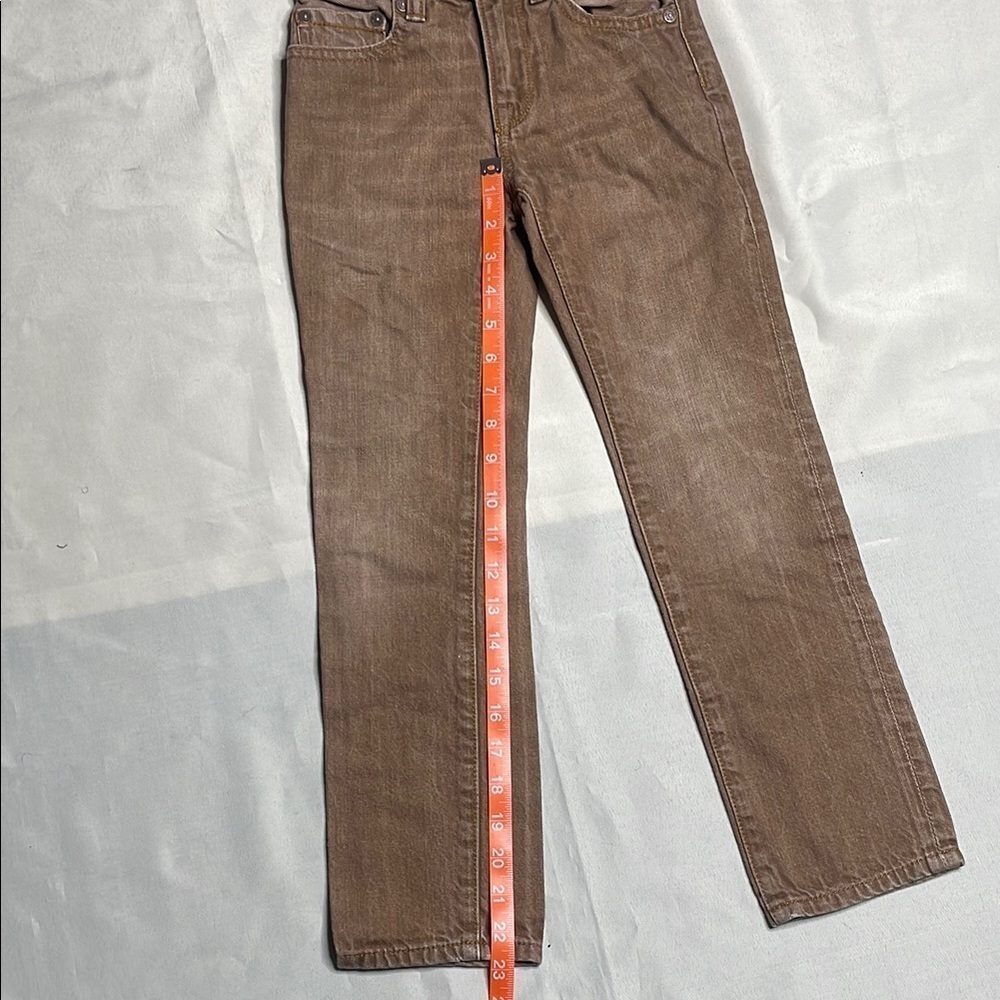 GAP Kids Brown Straight-Leg 5 Pocket Jeans - Picture 7 of 8